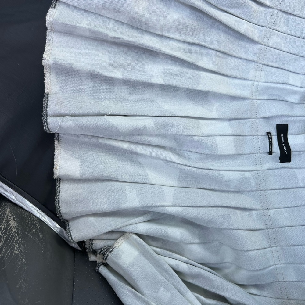 Isabel Marant Light Gray Pleated Skirt